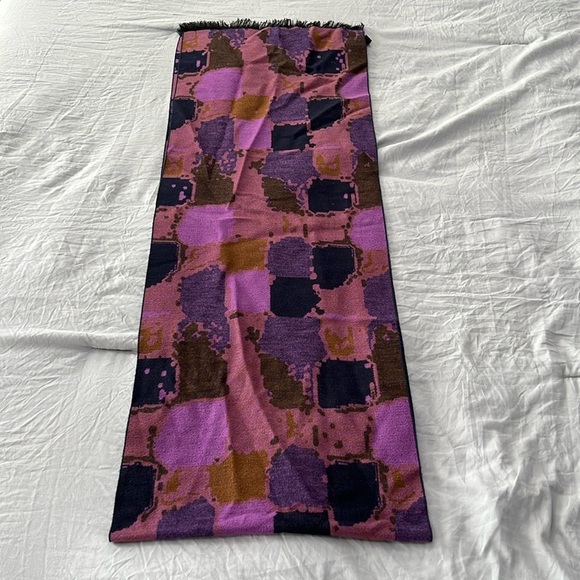 Chelsey by Joseph Multi-color Abstract Brushed Silk Scarf - Picture 4 of 6